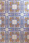 Angra do Heroismo, Terceira Island, Azores, Portugal. Decorative tiles on a building. Art Print